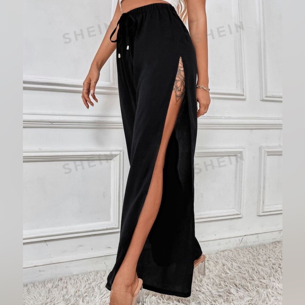 Split Thigh High Pants